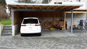 Desain Garasi  Mobil Model Ukuran  dan Lantai Yang Digunakan