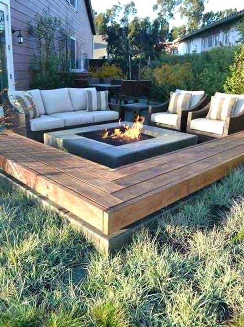 outdoor sunken living room design ideas