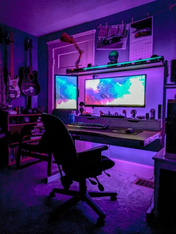kamar gaming penuh warna